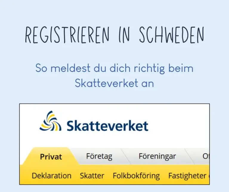 Registrieren in Schweden - So meldest du dich beim Skatteverket an