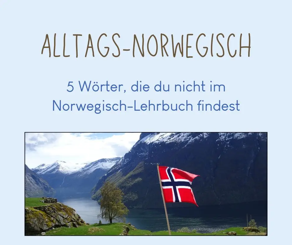 Alltags-Norwegisch - 5 Wörter, die du nicht im Norwegisch-Lehrbuch findest